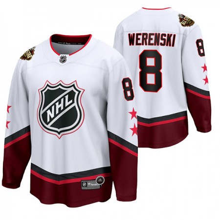 Pánské Hokejový Dres Columbus Blue Jackets Zach Werenski 8 2022 NHL All-Star Bílý Authentic